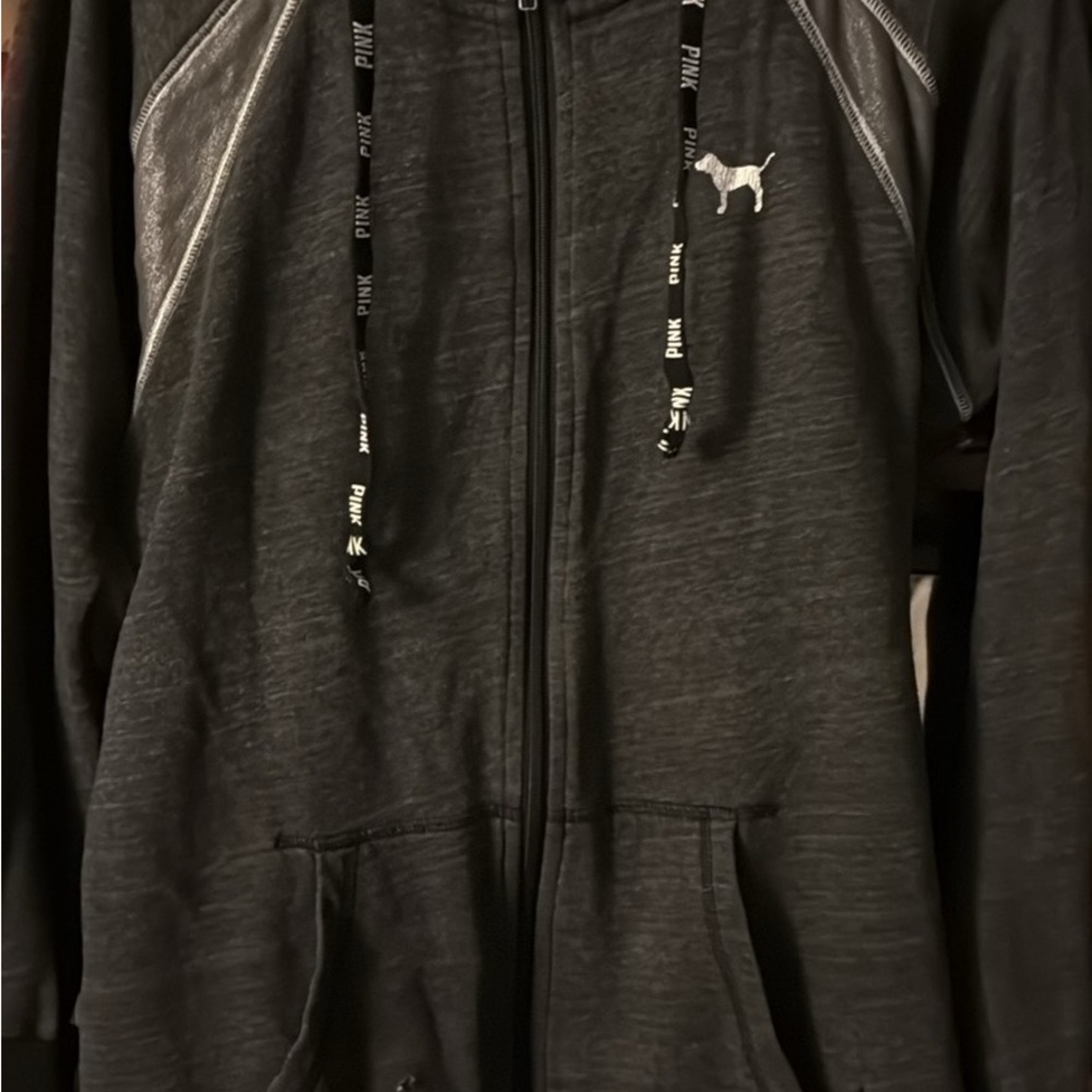 Victoria's Secret Black Zip-Up Jacket